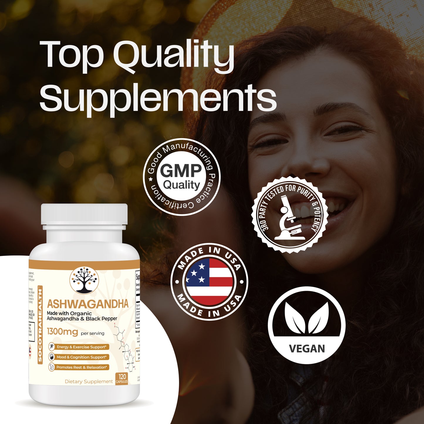 Organic Ashwagandha w/ Black Pepper