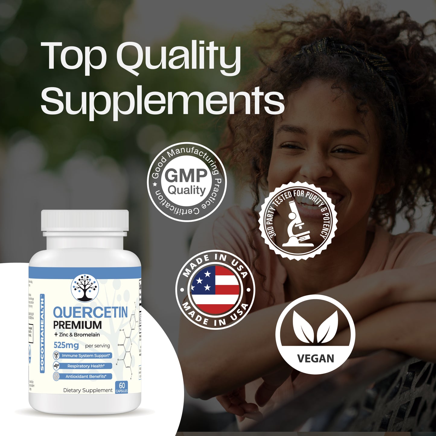 Quercetin Premium with Zinc and Bromelain