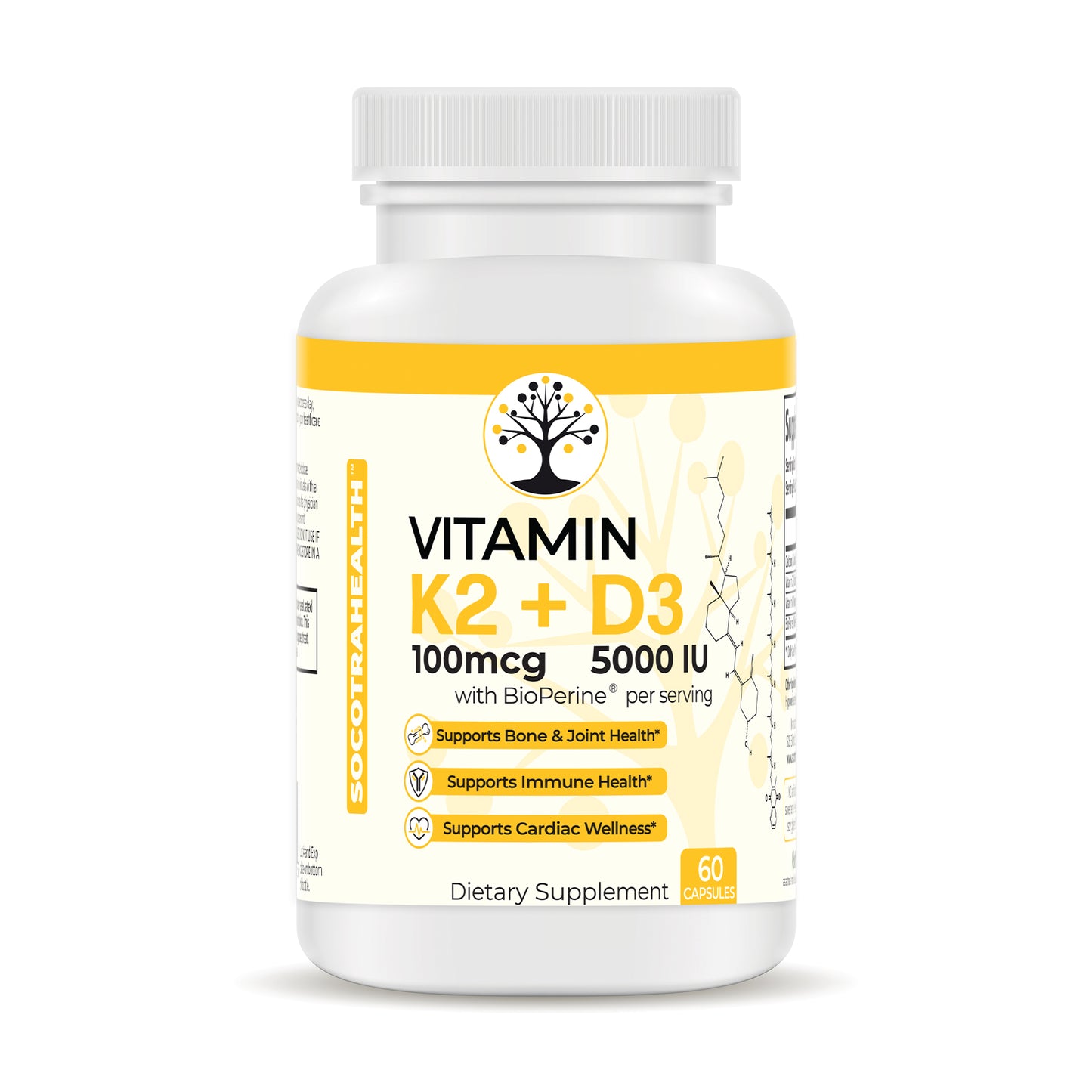 Vitamin K2 + D3 100mcg/5000 IU