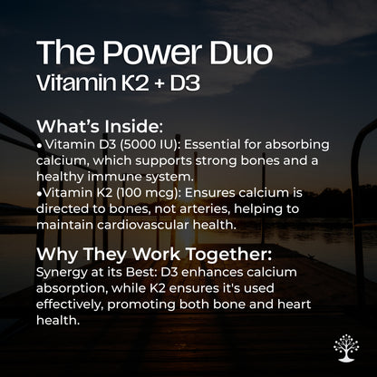 Vitamin K2 + D3 100mcg/5000 IU